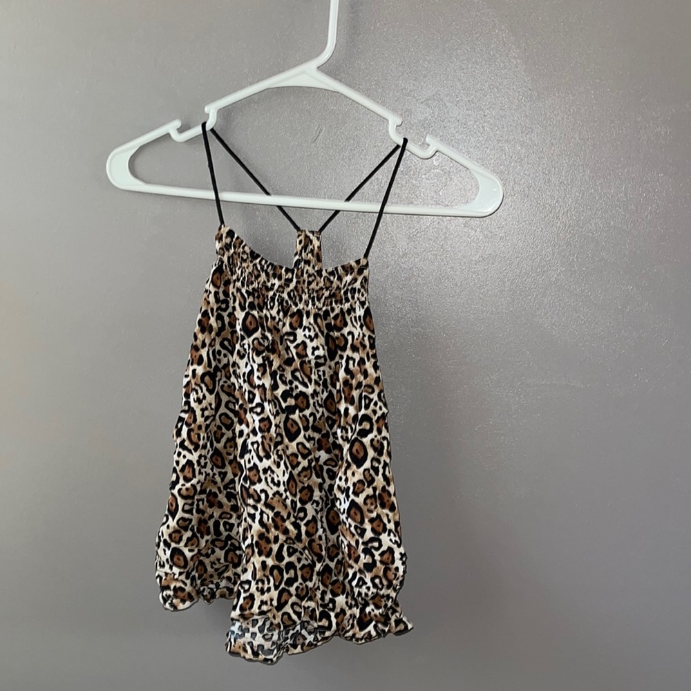 cute tank!!! cheetah print american eagle